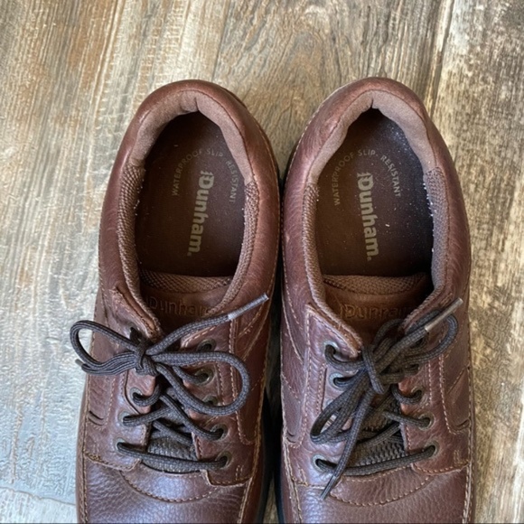 DUNHAM men Windsor oxford waterproof slip resistant size 11 leather upper main image 4